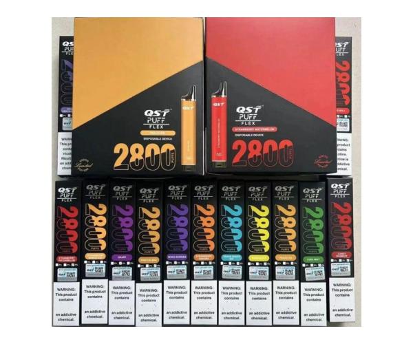 QST Puff Flex 2800 Puffs 0%2%3%5% Nicotine Mesh Coil Best-sold EU countries Disposable Vape - 4